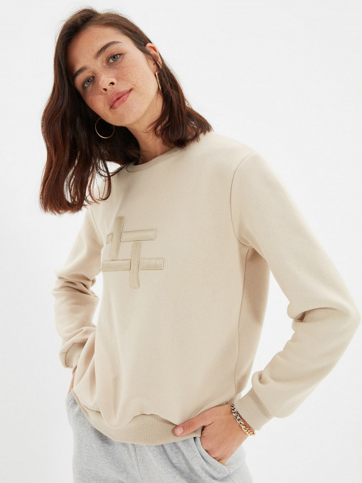 Свитшот Trendyol модель TWOAW22SW0426/Bej Фото