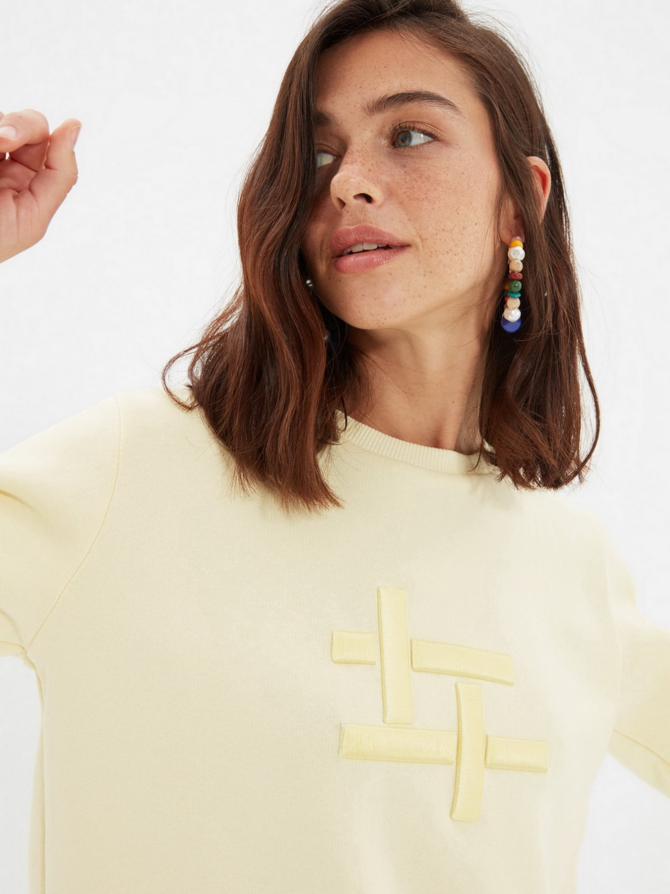 Світшот Trendyol модель TWOAW22SW0426/Sari Фото