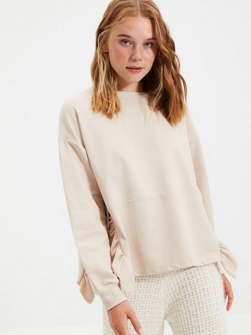 Свитшот Trendyol модель TWOAW22SW0455/Bej Фото
