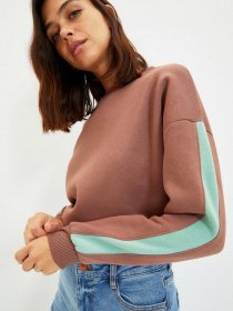 Свитшот Trendyol модель TWOAW22SW1120/Kahverengi Фото