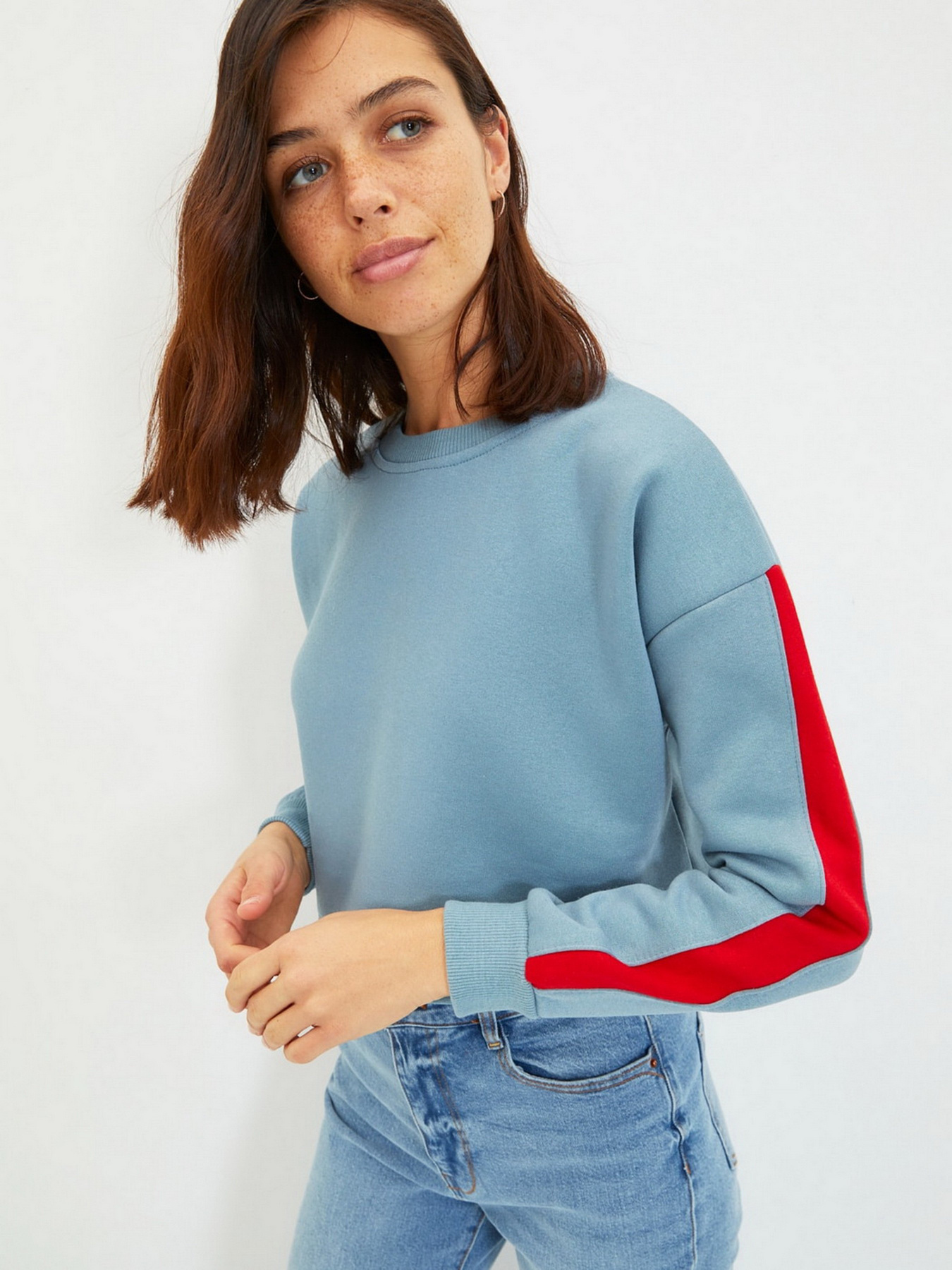 Свитшот Trendyol модель TWOAW22SW1120/Lacivert Свитшот Trendyol модель TWOAW22SW1120/Lacivert Фото