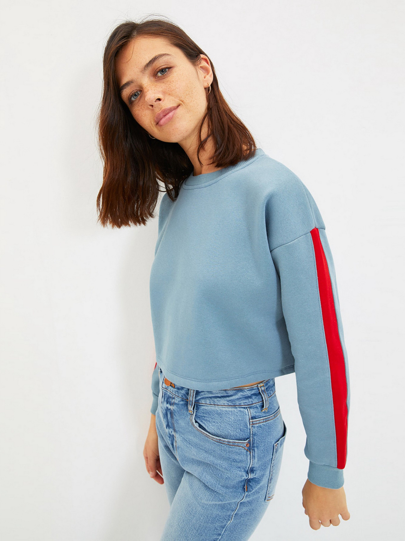 Свитшот Trendyol модель TWOAW22SW1120/Lacivert Свитшот Trendyol модель TWOAW22SW1120/Lacivert Фото