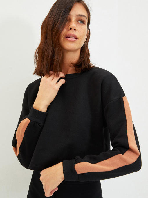 Свитшот Trendyol модель TWOAW22SW1120/Siyah Фото