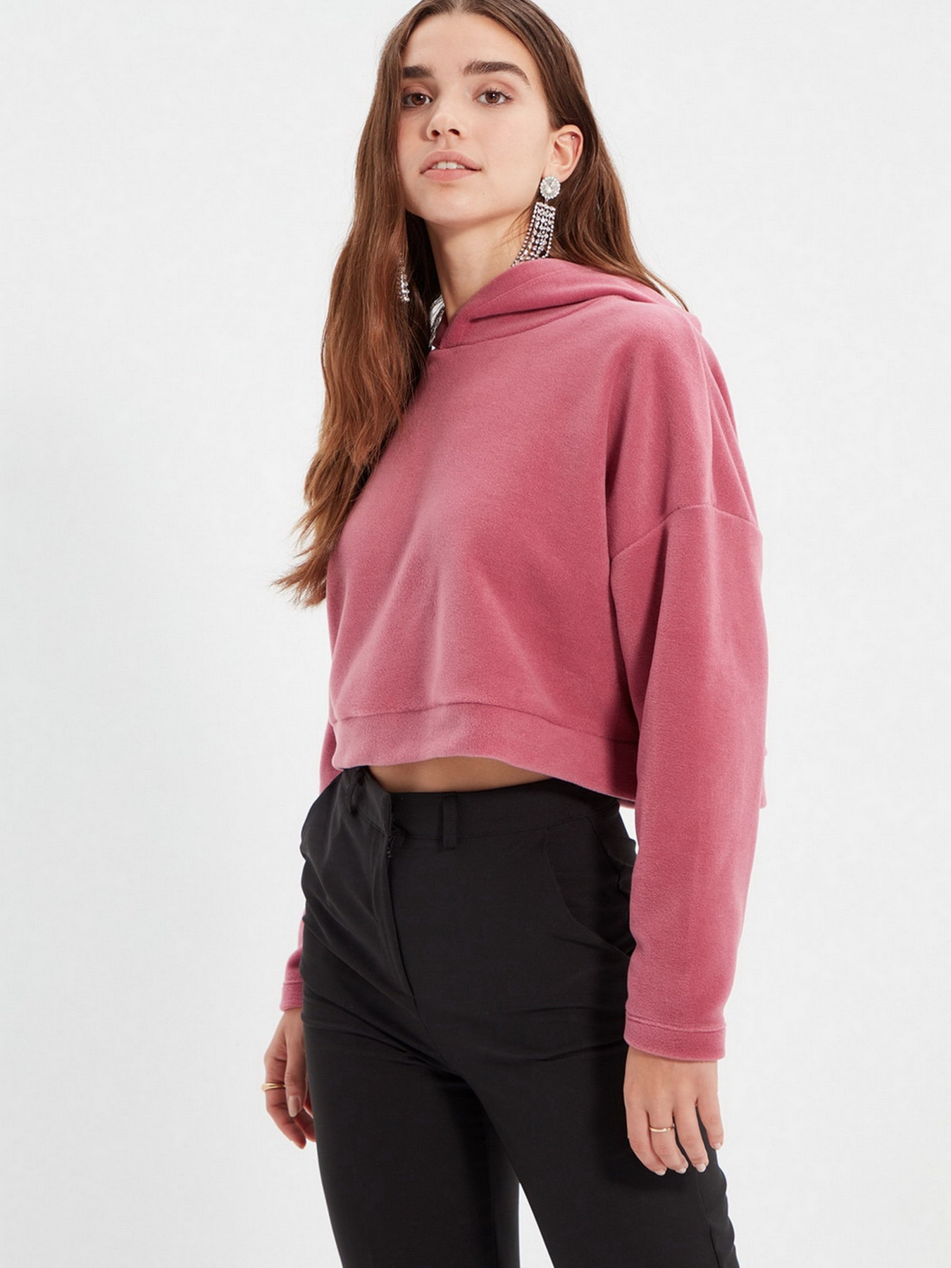 Худи Trendyol модель TWOAW22SW1193/Gul Kurusu Фото