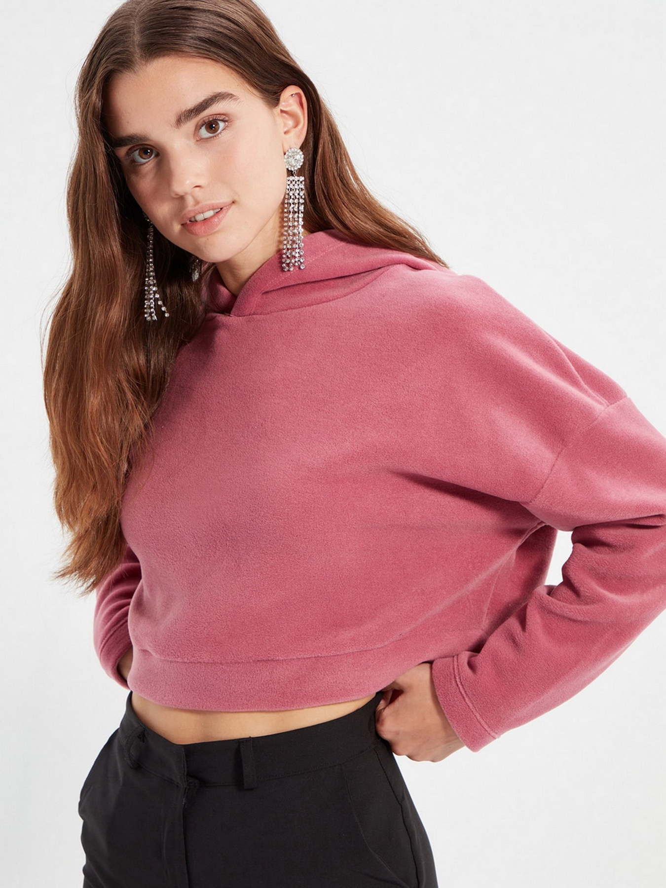 Худи Trendyol модель TWOAW22SW1193/Gul Kurusu Фото