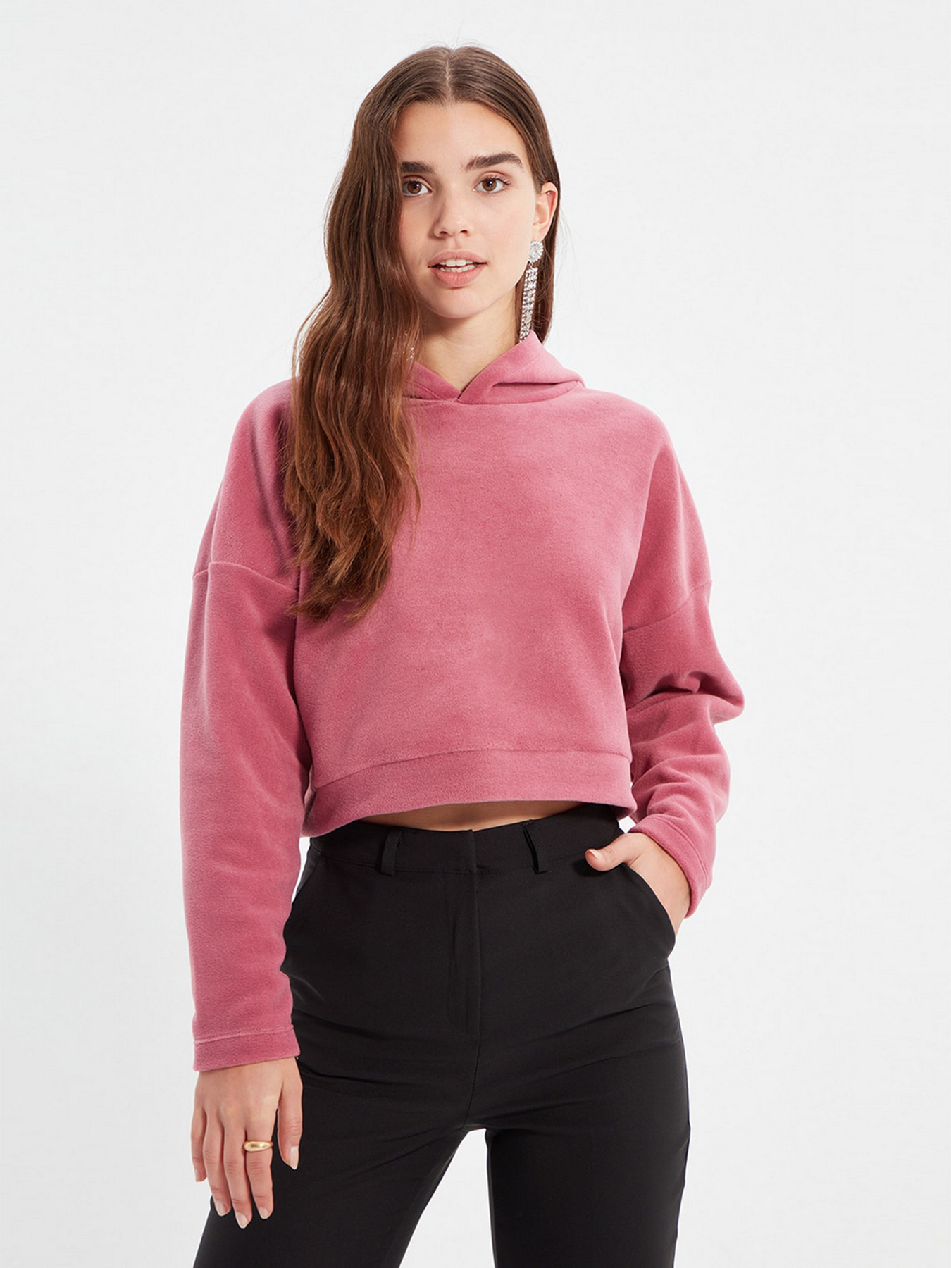 Худи Trendyol модель TWOAW22SW1193/Gul Kurusu Фото