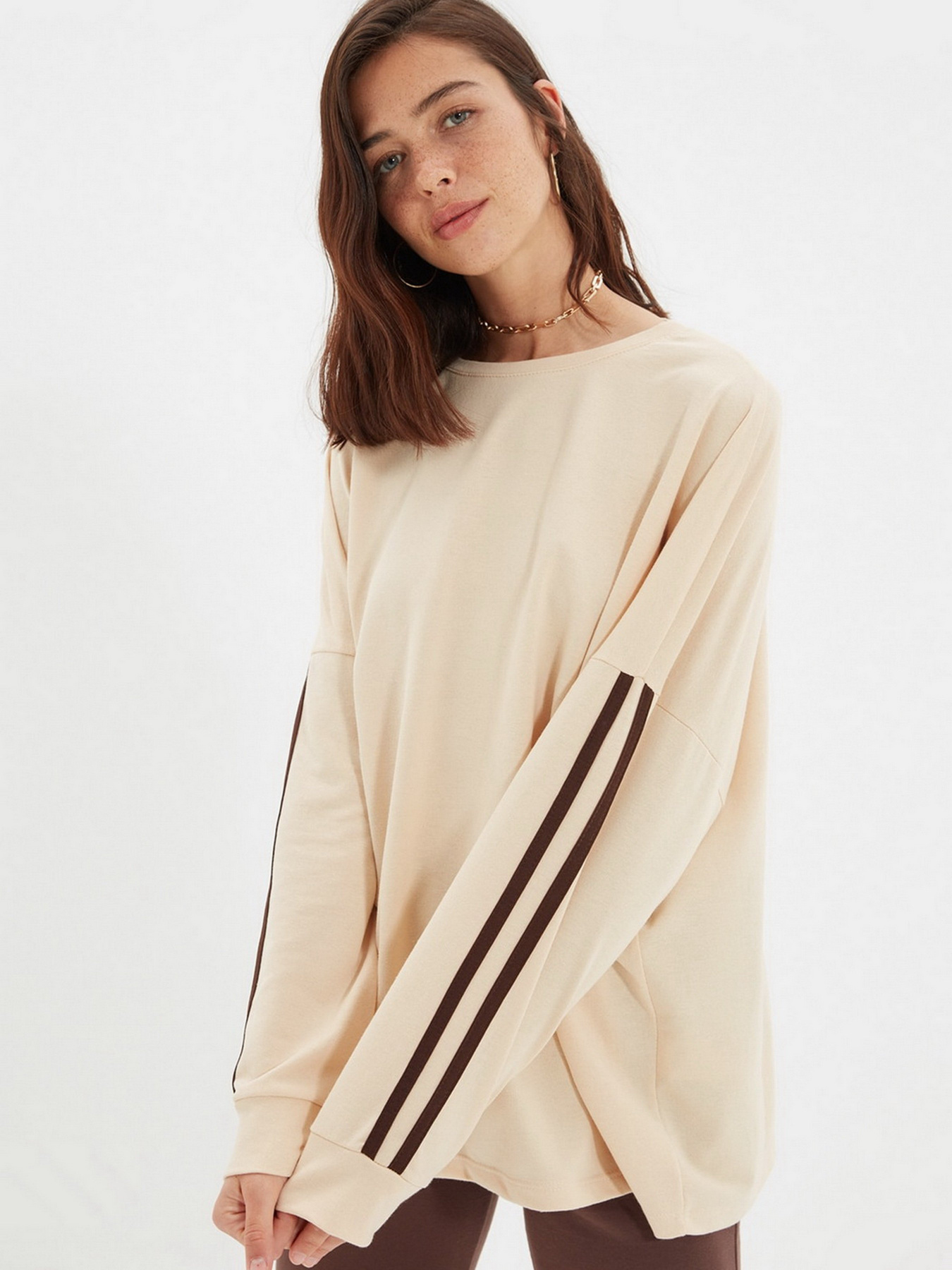 Свитшот Trendyol модель TWOAW22SW1258/Bej Фото