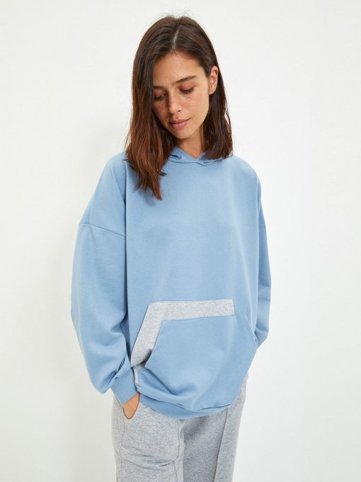 Худи Trendyol модель TWOAW22SW1393/Indigo Фото