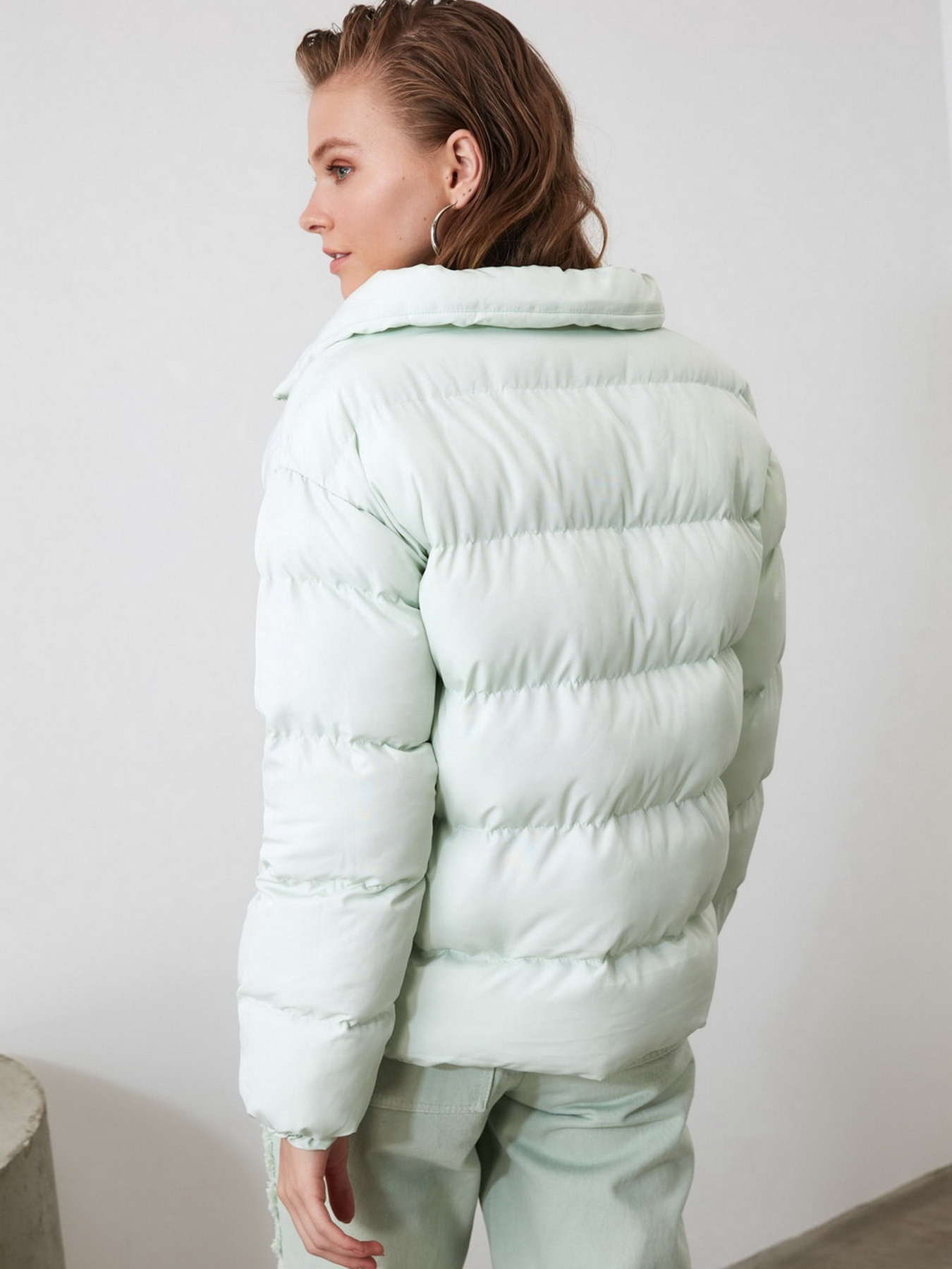 Пуховик Trendyol модель TWOAW21MO0045/Mint Фото