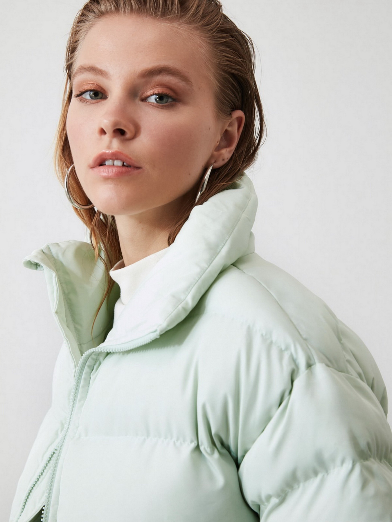 Пуховик Trendyol модель TWOAW21MO0045/Mint Фото