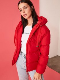 Пуховик Trendyol модель TWOAW21MO0022/Kirmizi Фото