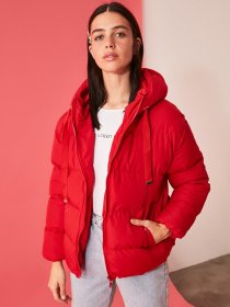 Пуховик Trendyol модель TWOAW21MO0022/Kirmizi Фото