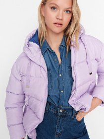 Пуховик Trendyol модель TWOAW21MO0022/Lila Фото