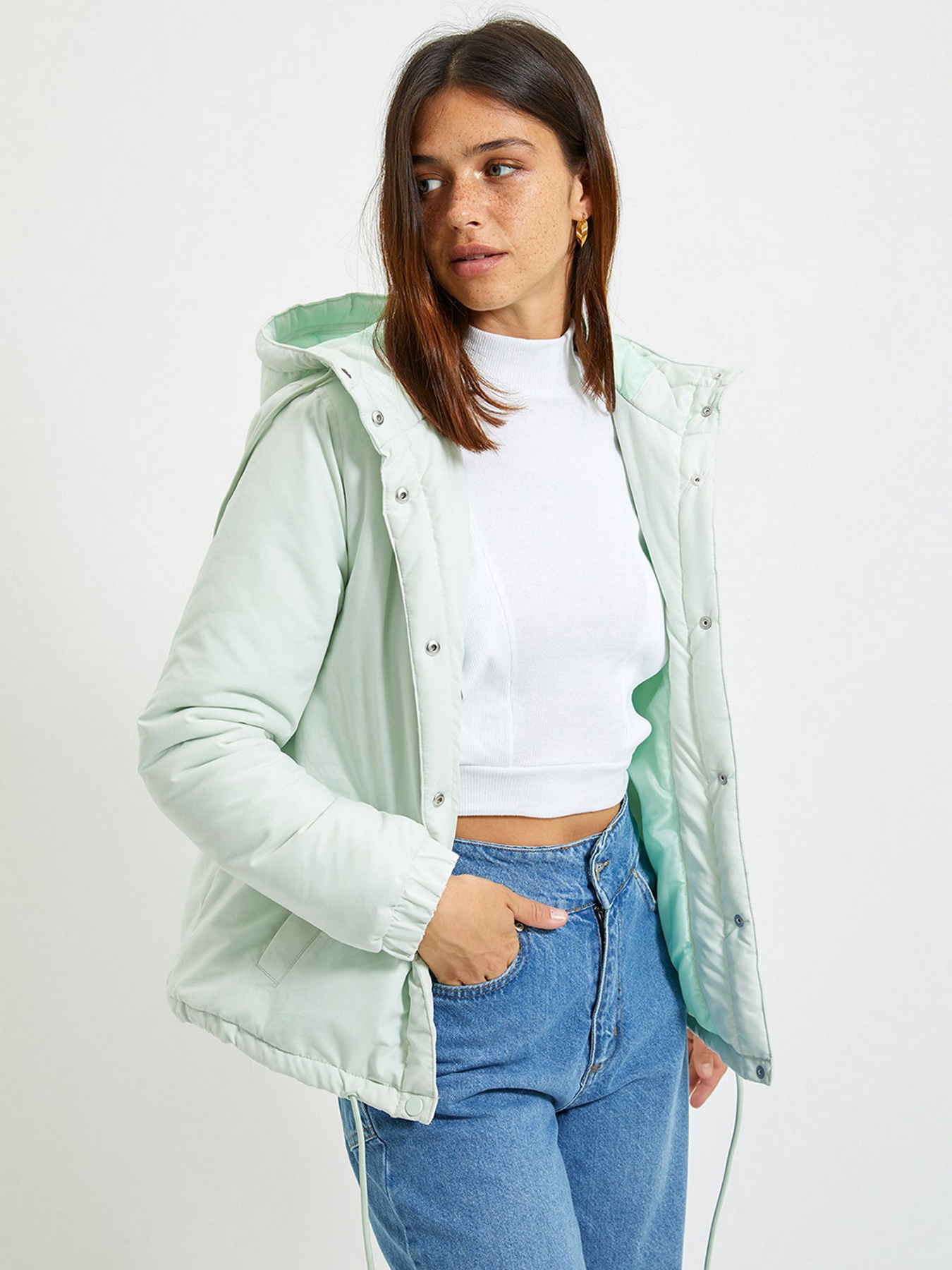 Пуховик Trendyol модель TWOAW22MO0113/Mint Фото