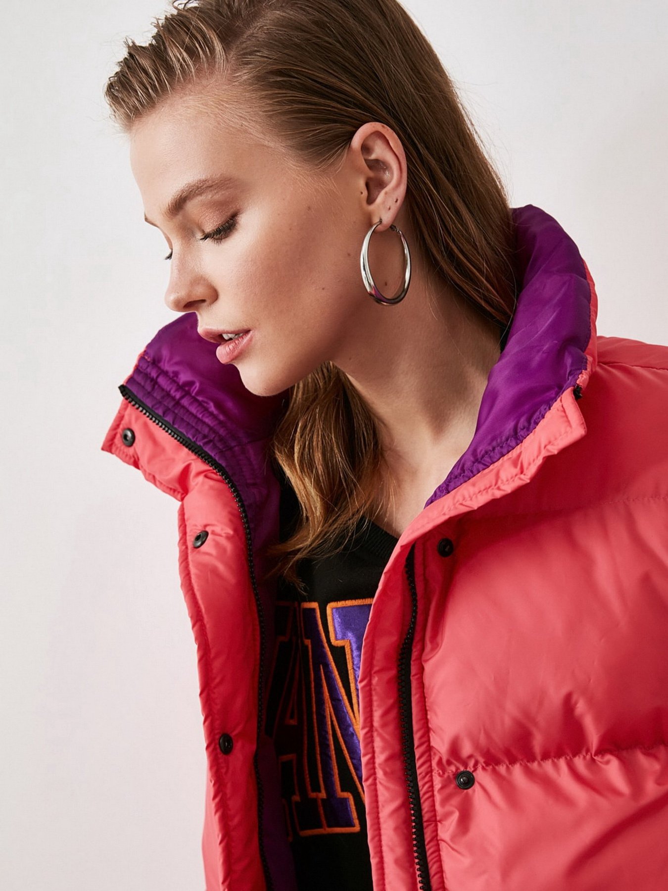 Пуховик Trendyol модель TWOAW21MO0065/Pembe Фото