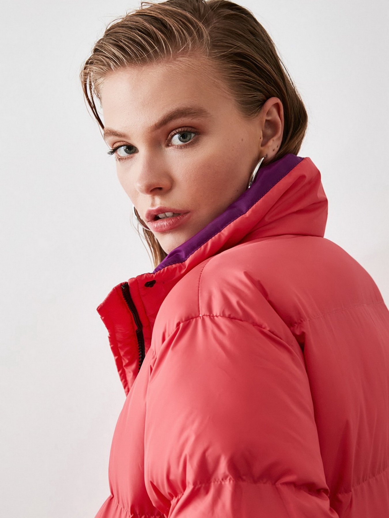 Пуховик Trendyol модель TWOAW21MO0065/Pembe Фото