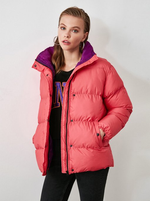 Пуховик Trendyol модель TWOAW21MO0065/Pembe Фото
