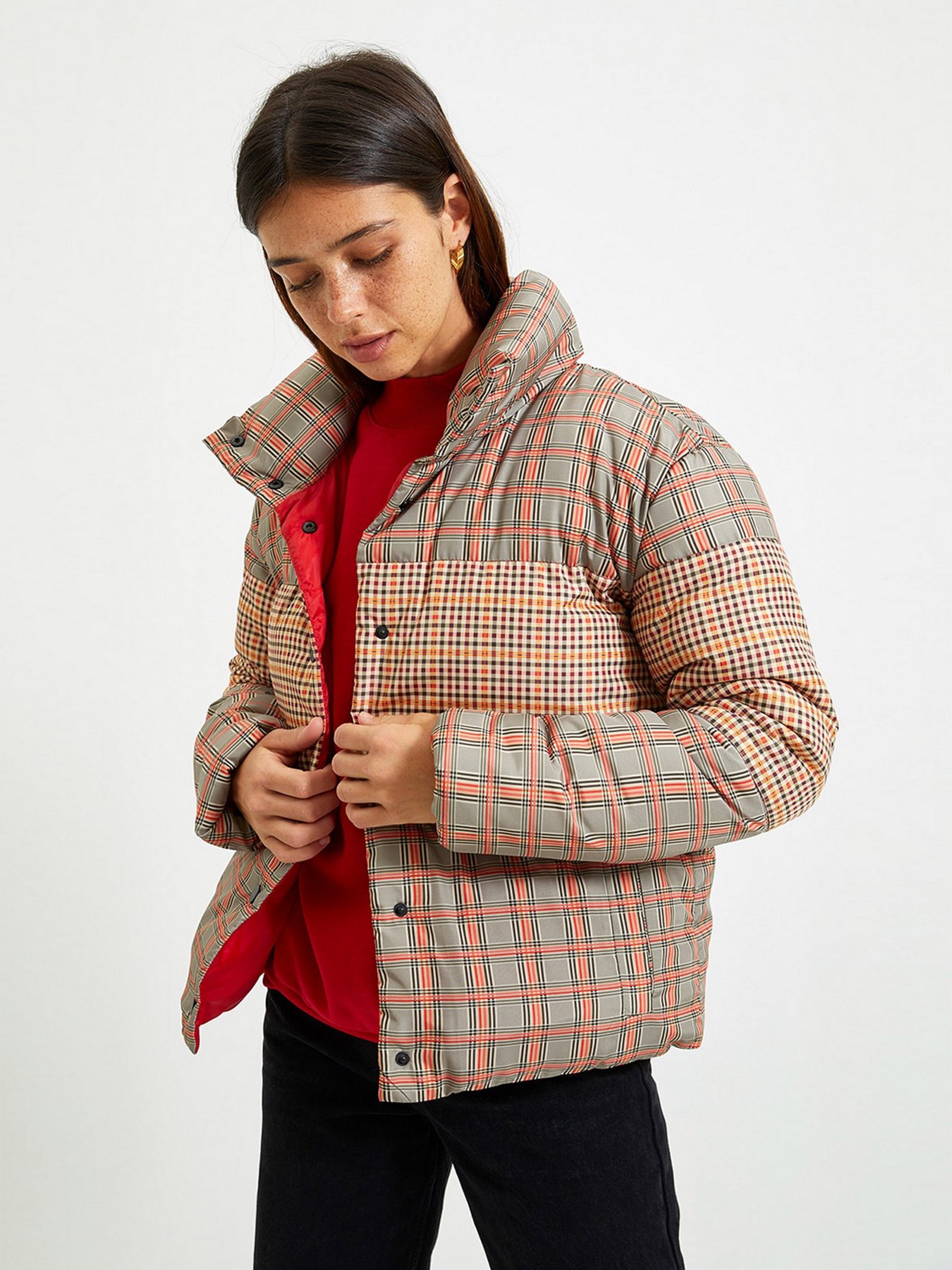 Пуховик Trendyol модель TWOAW22MO0012/Cok Renkli Фото