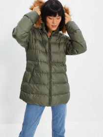 Пуховик Trendyol модель TWOAW22MO0275/Haki Пуховик Trendyol модель TWOAW22MO0275/Haki Фото