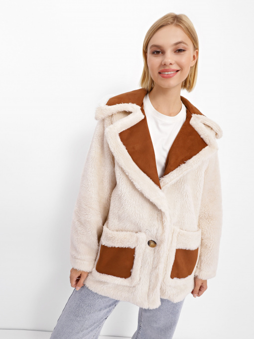 Дубленка Trendyol модель TWOAW22KB0073/Ekru Фото