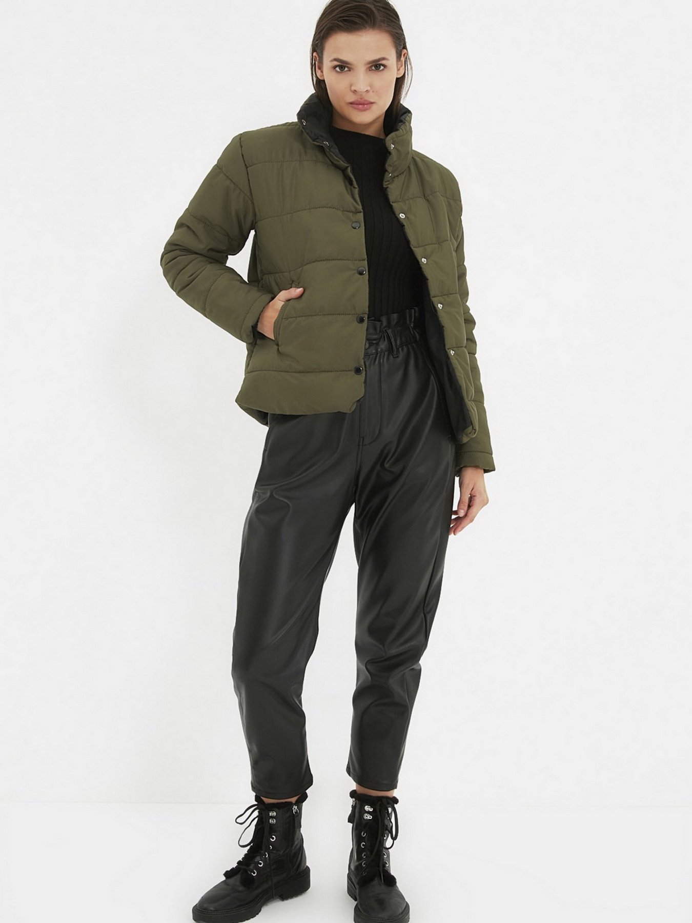Демісезонна куртка Trendyol модель TWOAW22MO0575/Haki Фото