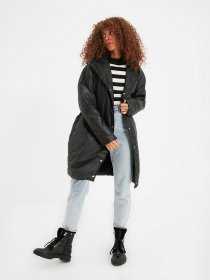 Зимняя куртка Trendyol модель TWOAW22MO0066/Siyah Фото