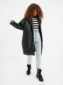 Зимняя куртка Trendyol модель TWOAW22MO0066/Siyah Фото