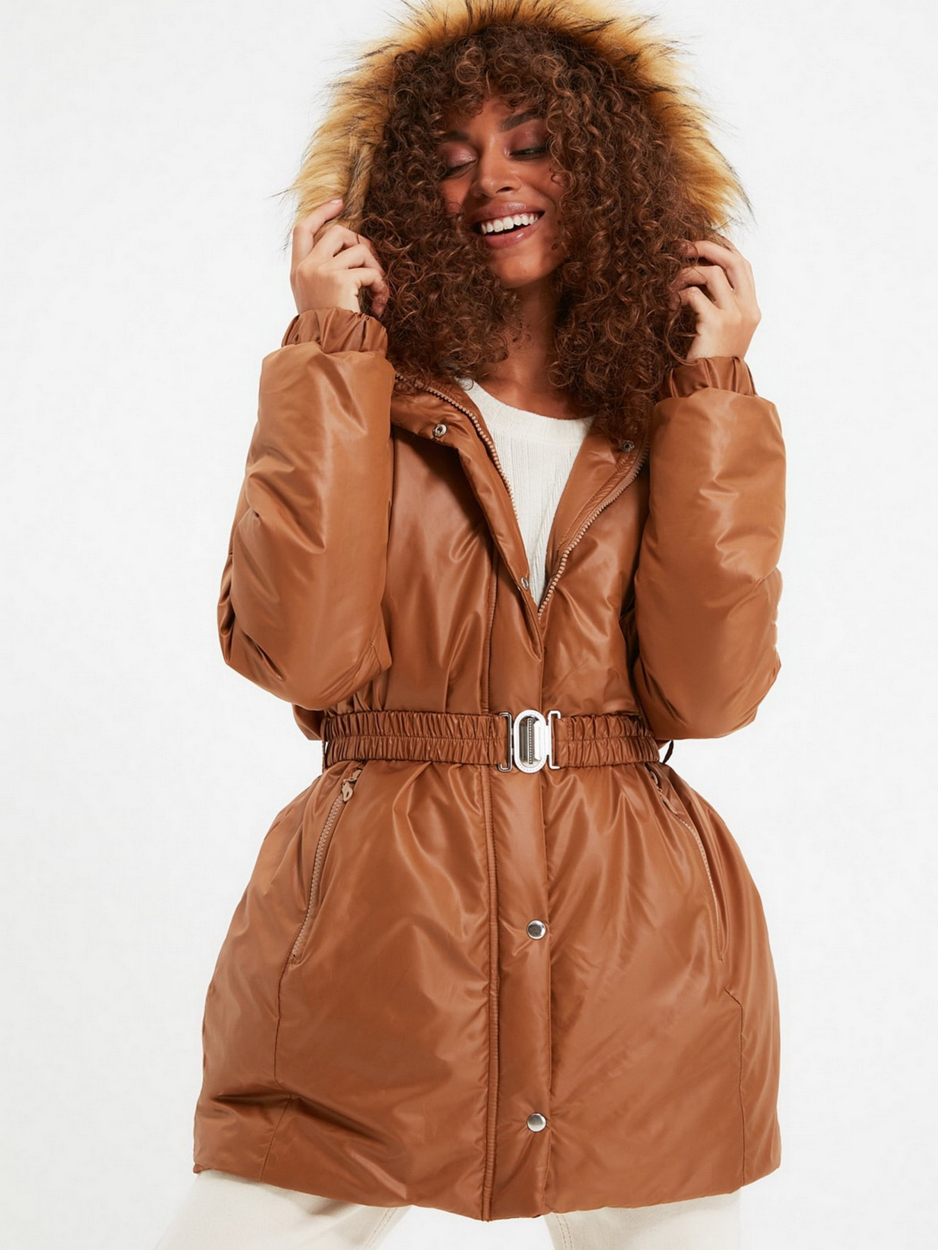 Зимова куртка Trendyol модель TWOAW22MO0070/Vizon Фото