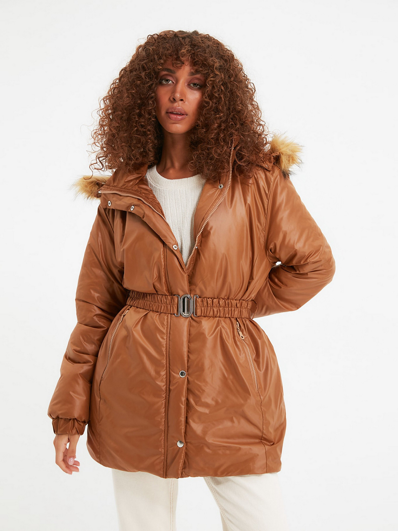 Зимова куртка Trendyol модель TWOAW22MO0070/Vizon Фото