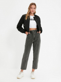Джинси мом Trendyol Mom модель TWOAW22JE0793/Antrasit Фото