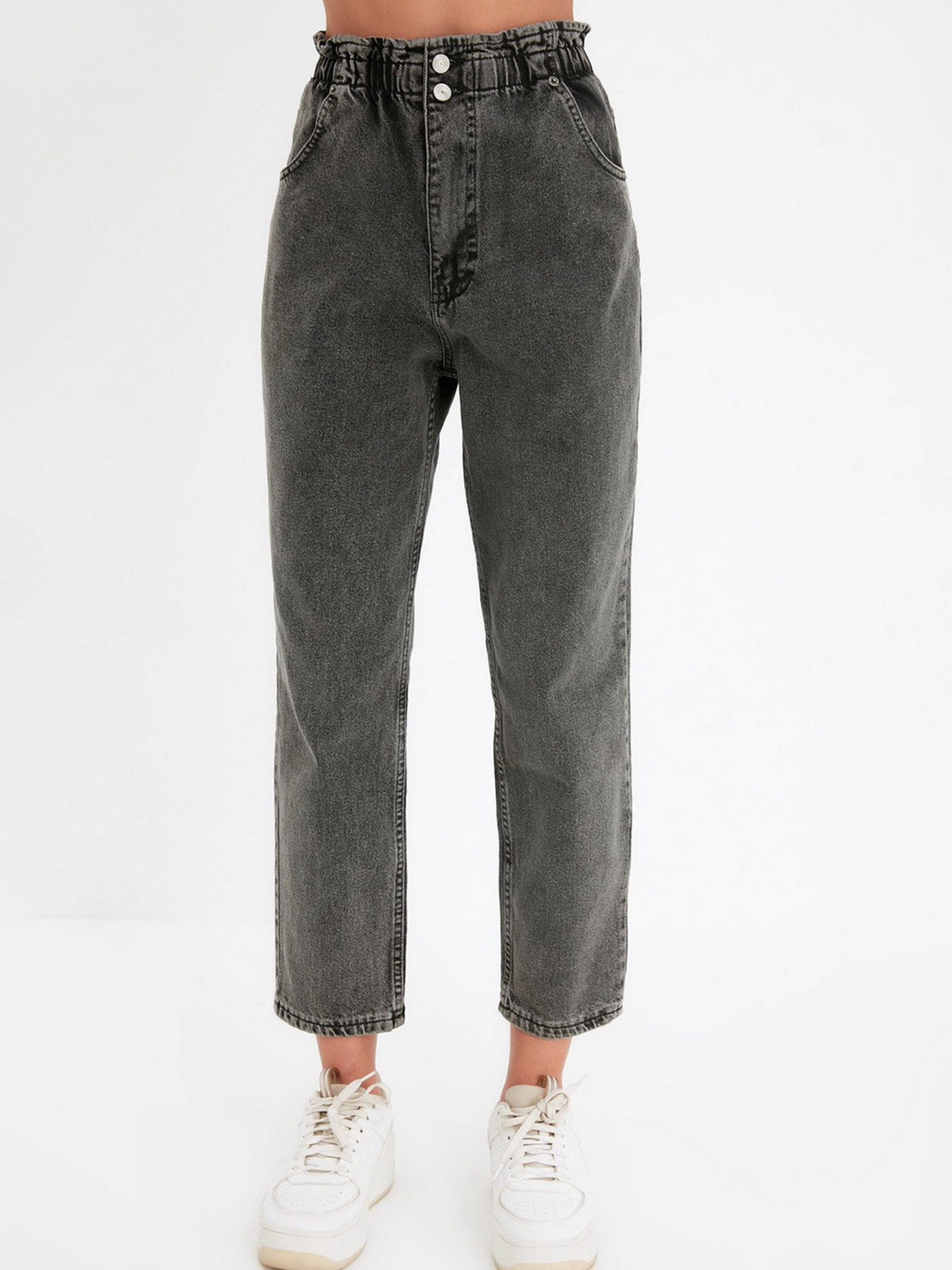 Джинси мом Trendyol Mom модель TWOAW22JE0793/Antrasit Фото