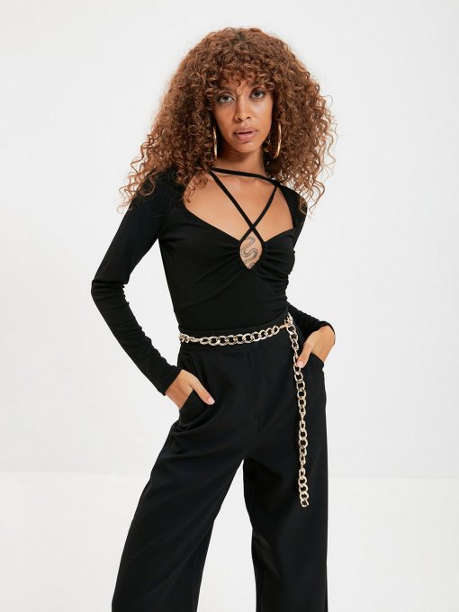 Боди Trendyol модель TPRAW22BD0120/Siyah Фото