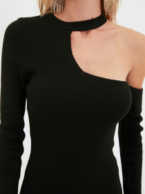 Платье мини Trendyol модель TPRAW22EL1434/Siyah Фото