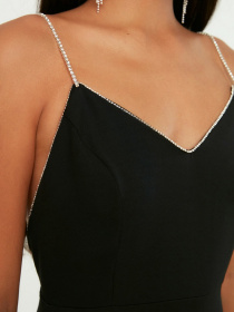 Сукня міді Trendyol модель TPRSS20EL2061/Siyah Фото