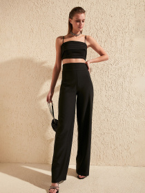 Брюки палаццо Trendyol модель TPRSS20PL0105/Siyah Фото