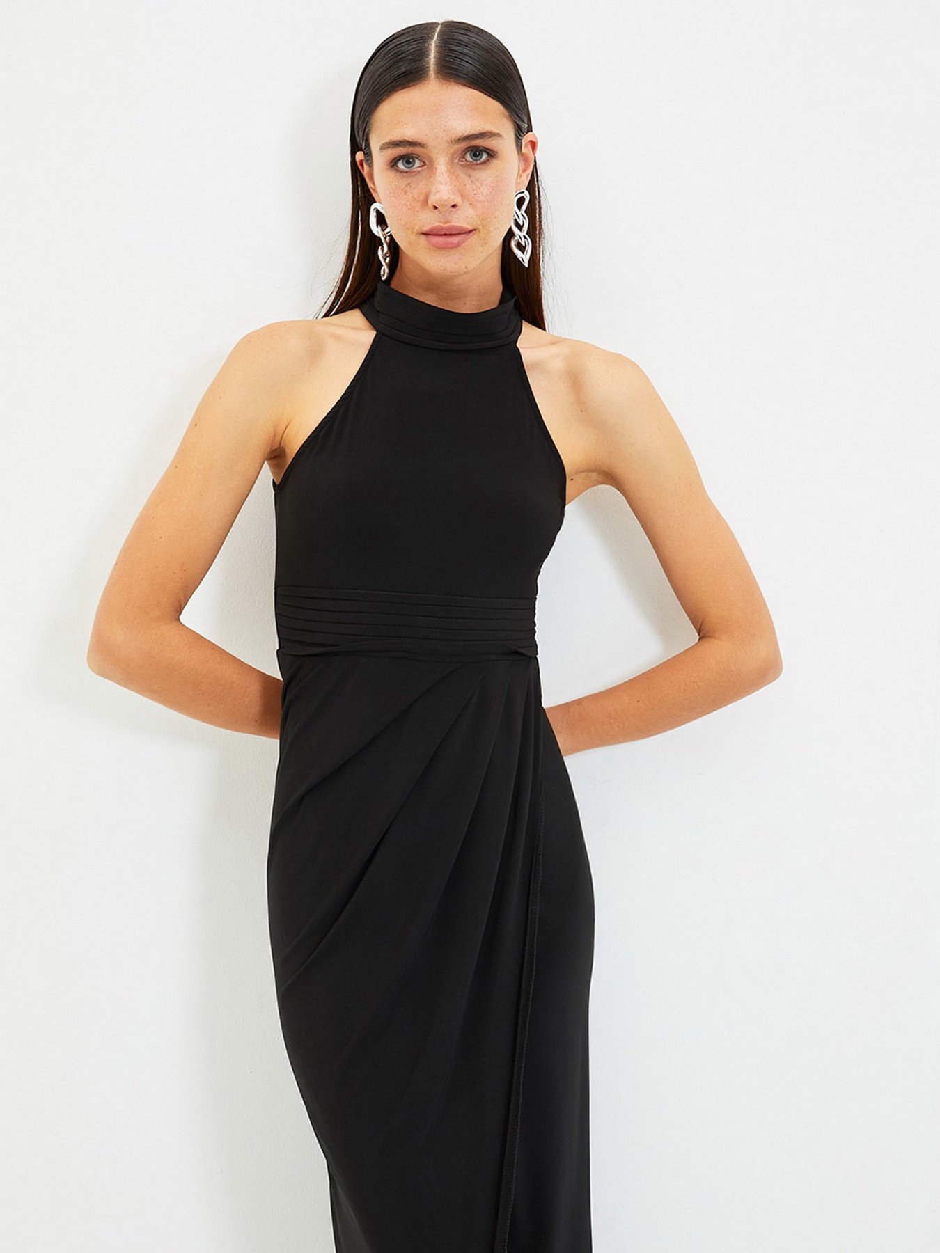 Сукня максі Trendyol модель TPRSS21AE0039/Siyah Фото