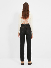 Прямые джинсы Trendyol Bootcut модель TWOAW22JE0643/Siyah Фото