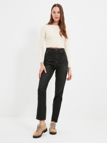 Прямі джинси Trendyol Bootcut модель TWOAW22JE0643/Siyah Фото