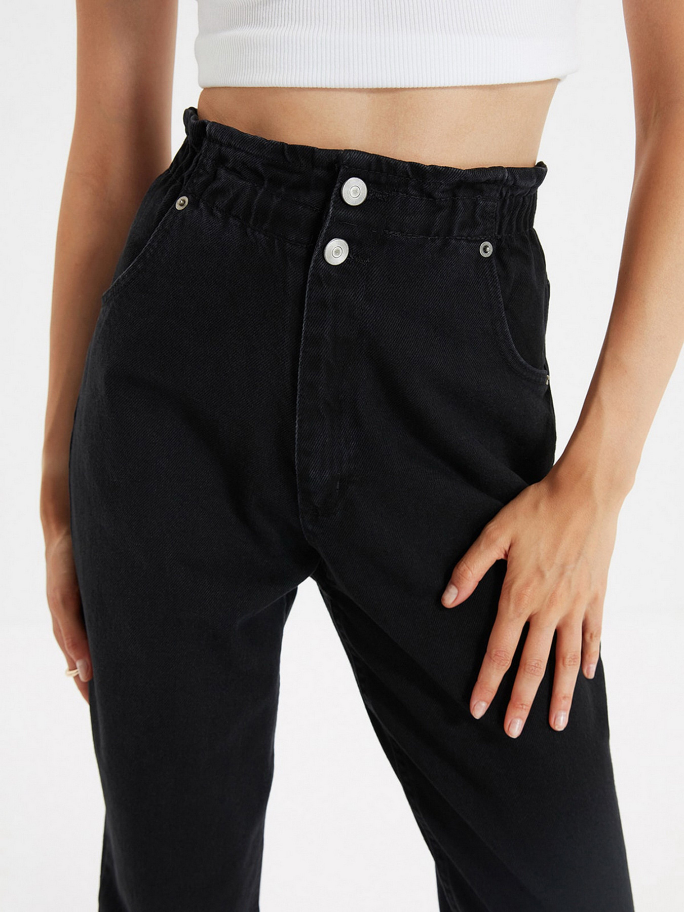 Джинси мом Trendyol Mom модель TWOAW22JE0793/Siyah Фото