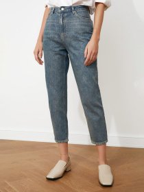 Джинси мом Trendyol Mom модель TWOAW21JE0223/Mavi Фото