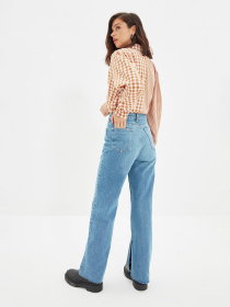 Прямі джинси Trendyol Wide Leg модель TWOAW22JE0450/Mavi Фото