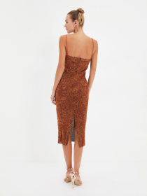 Сукня міді Trendyol модель TPRAW22EL1911/Bronz Фото