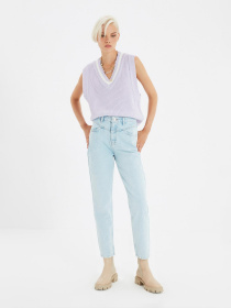 Джинси мом Trendyol Mom модель TWOAW22JE0186/Acik Mavi Фото