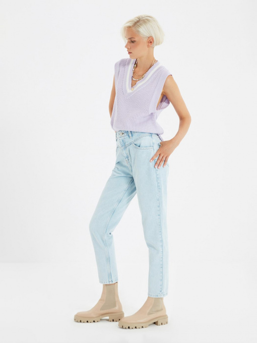 Джинсы мом Trendyol Mom модель TWOAW22JE0186/Acik Mavi Фото