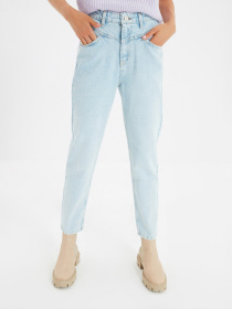 Джинси мом Trendyol Mom модель TWOAW22JE0186/Acik Mavi Фото