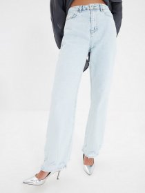 Прямые джинсы Trendyol Wide Leg модель TWOAW22JE0457/Acik Mavi Фото