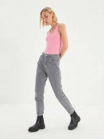 Прямі джинси Trendyol Mom модель TWOAW22JE0364/Gri Фото