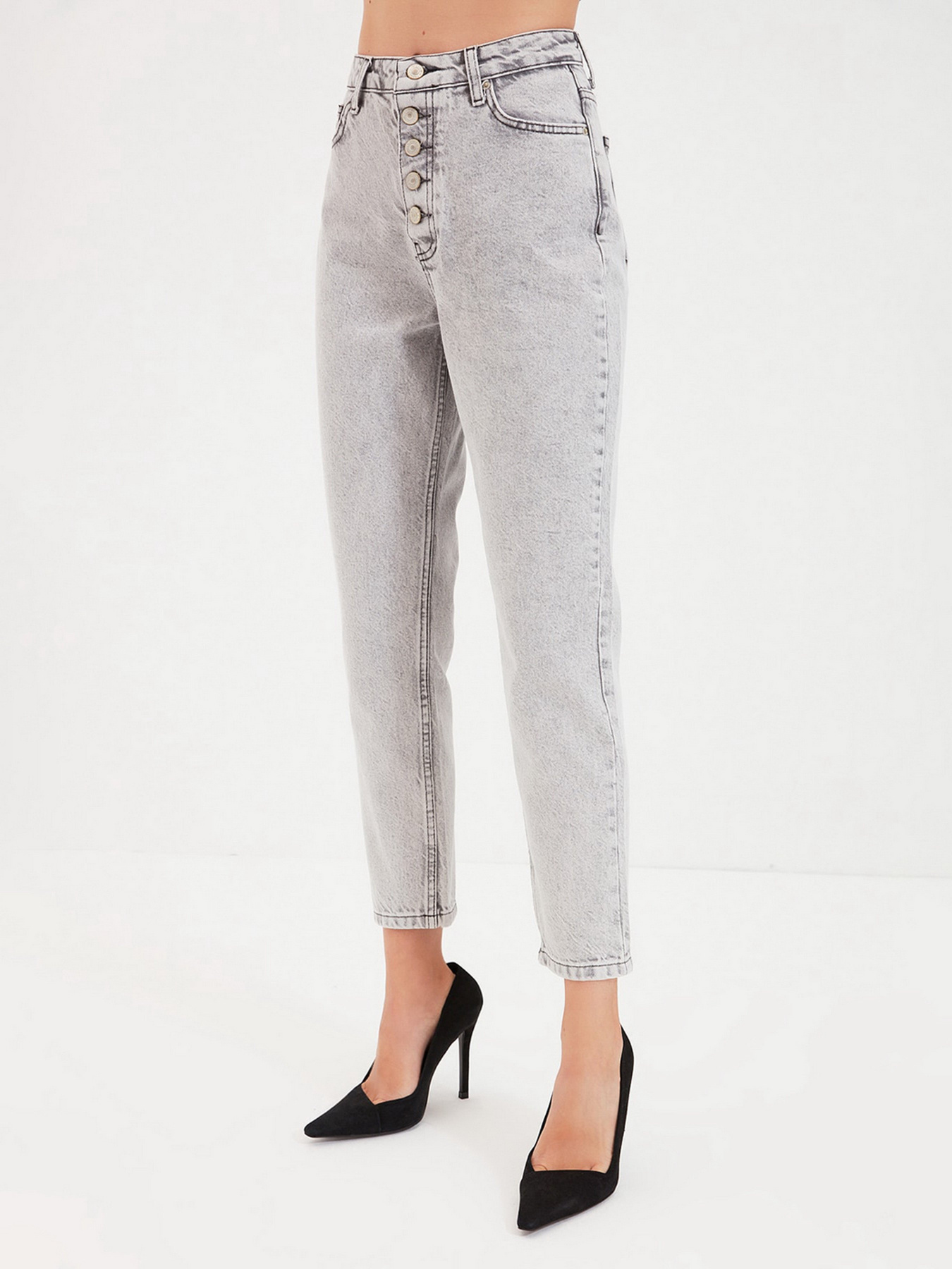 Джинси мом Trendyol Mom модель TWOAW22JE0477/Gri Фото