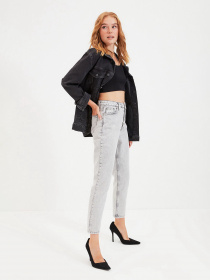 Джинси мом Trendyol Mom модель TWOAW22JE0477/Gri Фото