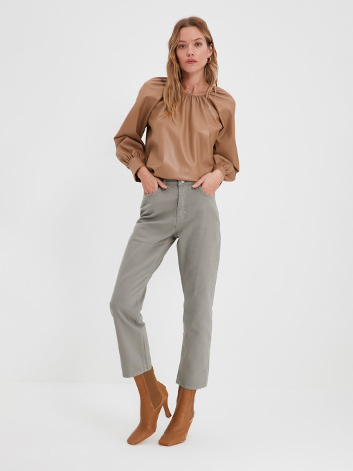 Прямі джинси Trendyol Straight модель TWOAW22JE1073/Gri Фото